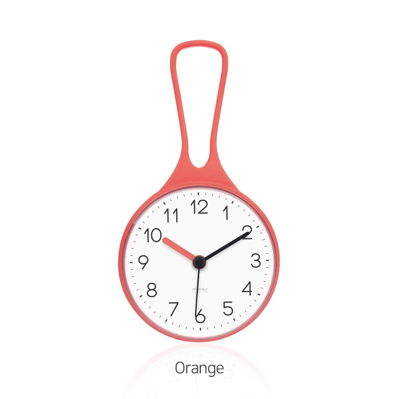 Mooas Loop Bathroom & Kitchen Clock, Waterproof Hanging Clock with