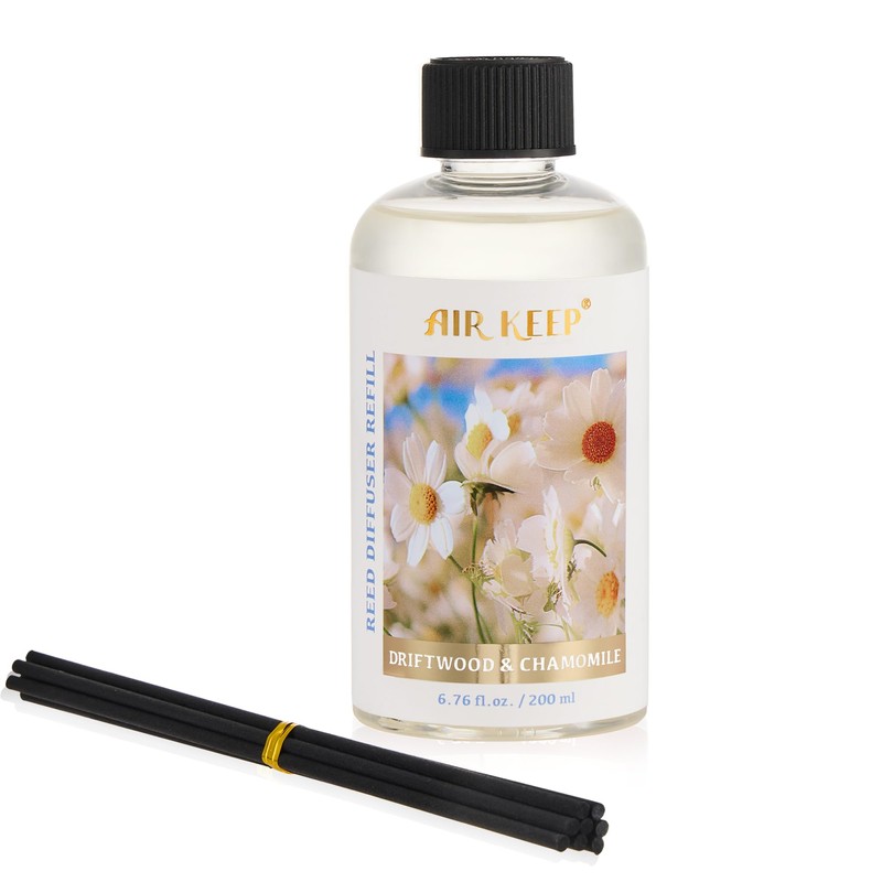 Airkeep Reed Diffuser Oil Refill with Diffuser Sticks, 6.76 Fl