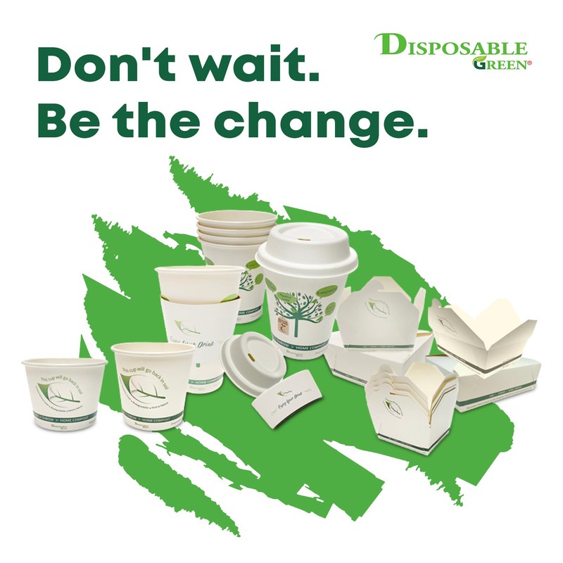 DISPOSABLE GREEN - NEXTGEN Coffee Cups Lid, Double Wall Disposable