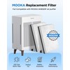 4 Pack Replacement Filters Compatible with MOOKA HKB320F Air Purifier,Genuine