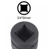 uxcell 24mm Impact Hex Bit Socket, 3/4" Drive 100mm Length
