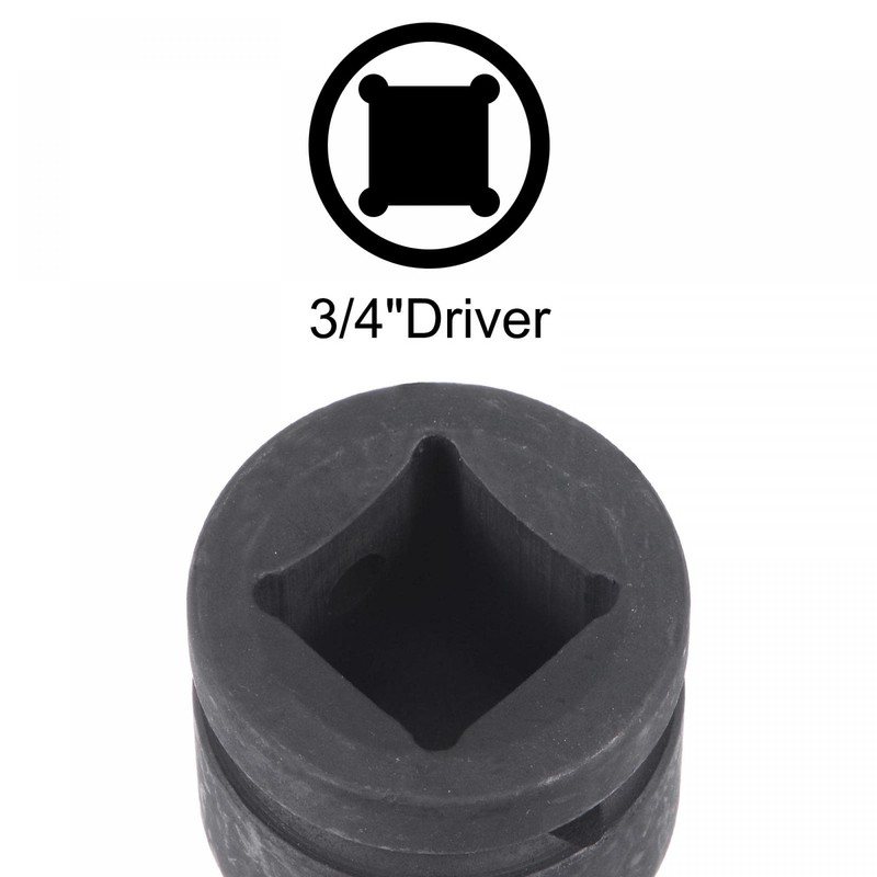 uxcell 24mm Impact Hex Bit Socket, 3/4" Drive 100mm Length