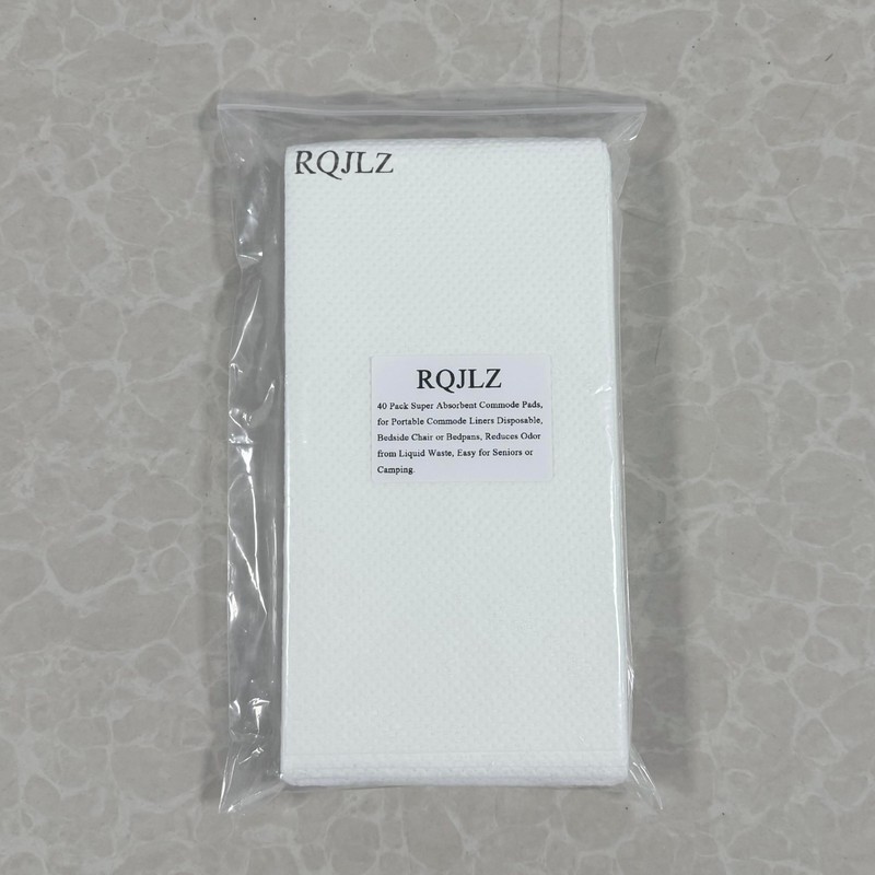 Super Absorbent Commode Pads, 40 Pack Bedside Commode Pads for