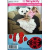 Simplicity Robin Greenwood Pattern 3955 Fleece Throws - Panda, Ladybug,