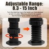 HARSKIYER 8 Pcs 8.3-15 Inch Adjustable Bed Frame Support Legs,