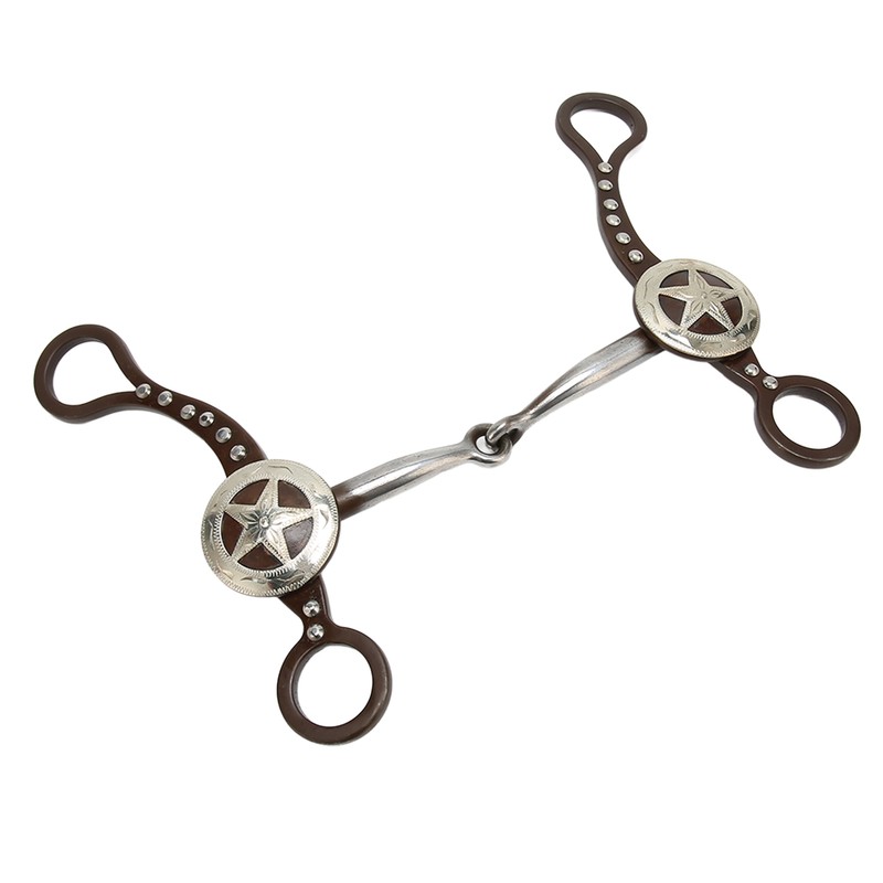 Horse Mouth Bit Hand Carved Antique Bronze Rustproof Stainless Steel
