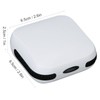 Haosie Hearing Aid Case, 2.6 x 2.6 x 1in ABS