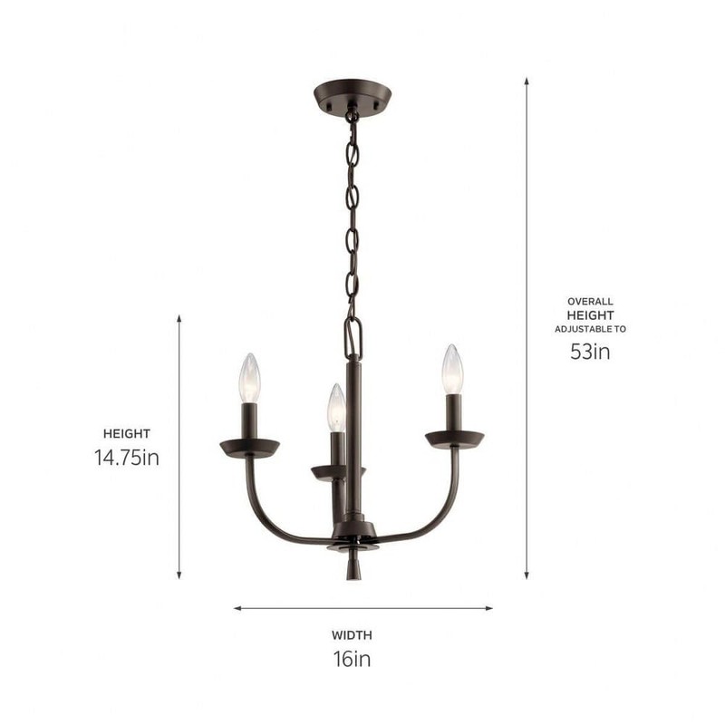 Kichler Mini Chandelier 3Lt