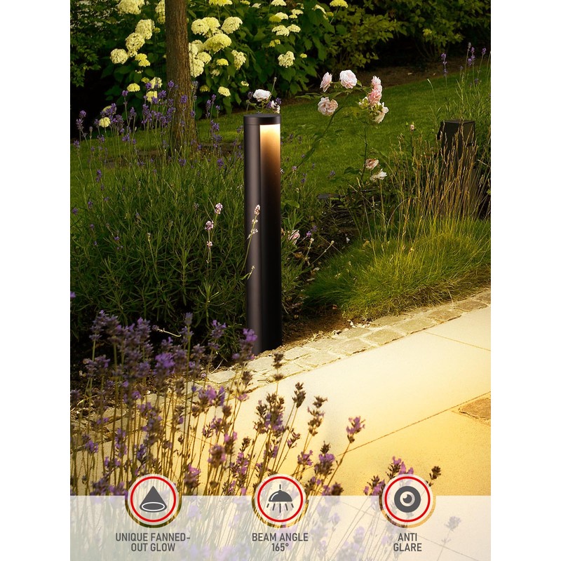 LEONLITE Low Voltage Landscape Lights 5CCT, 5W Anti-Glare LED Pathway