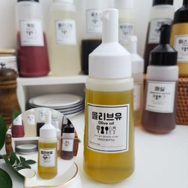 One-Touch Sauce Bottle 250ml Commercial Seasoning Dispenser Syrup Bottle 3ea