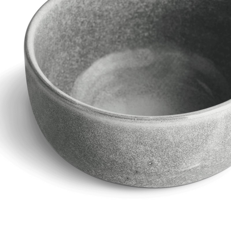 Springlane Misty Cliff Set of 2 Stoneware Small Bowls, Grey