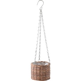 Posh Living 11616 Hanging Basket Pot S Brown 14.5x14.5x56cm