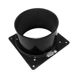 Coolerguys 120mm or 92mm Fan to 4" Ducting Shroud Funnel with Clamp for Greenhouses, Enclosures, Crypto Mining, and More