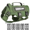 WINSEE Service Dog Vest Harness for Large Dog, Tactical Working