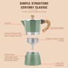 OonlyoO - Máquina de café expreso italiana de aluminio, quemador