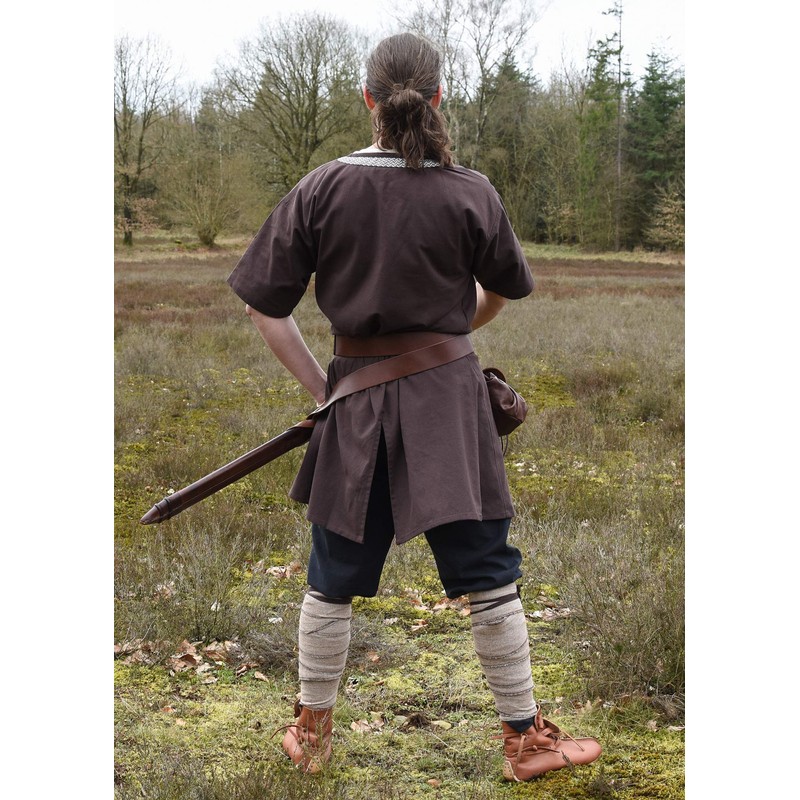 Battle-Merchant Medieval Tunic Ailrik Cotton Tunic with Border for Men