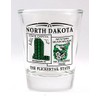 North Dakota Scenery Green Shot Glass