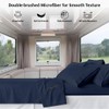 Shreem Linen Microfiber RV Sheet Sets, 30x75 Bunk, Navy Blue