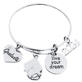 Infinity Collection - 2024 Graduation Bracelet Graduation Gift, Gift for Graduates, Class of 2024, High School, College Graduation Gifts for Her, Non-Tarnished Graduation Jewelry, Grad Gifts