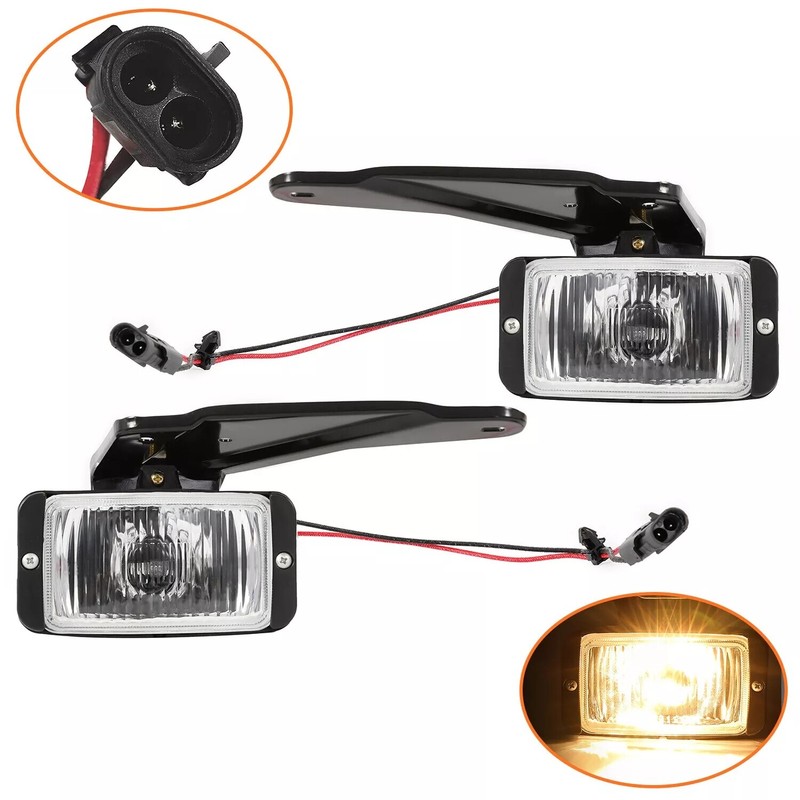 autofans Left & Right Fog Lights w/Bulbs For 1988 1989-2000