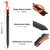 Azarxis Outdoors Tent Stakes Pegs Pack of 10 with 4x4m