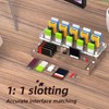 USB Organizer,40-Slots Wooden USB Flash Drive Case | TF Cards