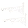 Sungmor Cast Iron Hanging Plant Bracket, 16.5" Large Outdoor Wall