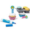 Melissa & Doug Bake & Decorate Wooden Cupcake Kit, with