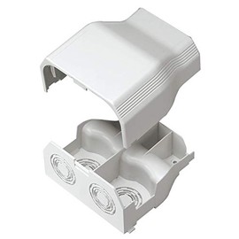 Panduit T70EEIW Power Rated Raceway Entrance End Fitting, Off White