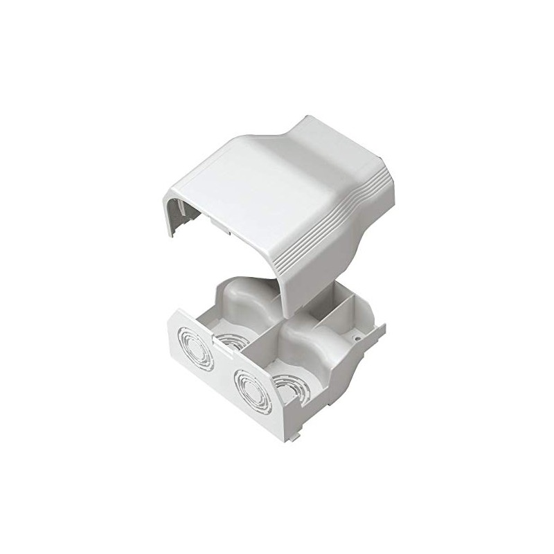 Panduit T70EEIW Power Rated Raceway Entrance End Fitting, Off White