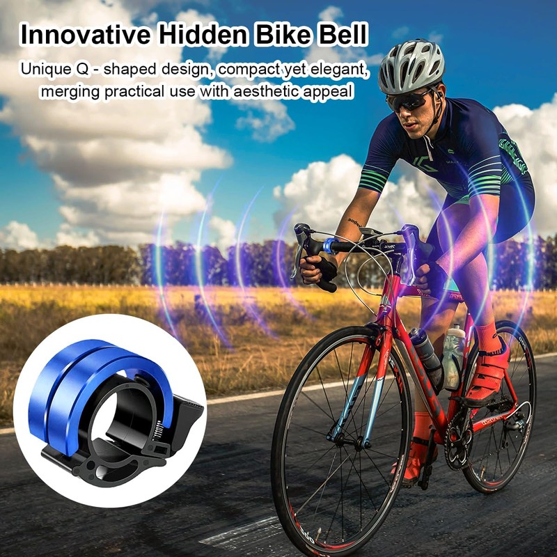 Garegce Bicycle Bell, Mini Bicycle Bell, Loud, Fluium Alloy Bicycle