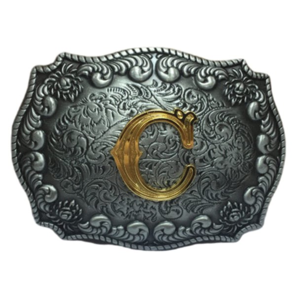 COOLLA Belt Buckle for Men- Initial Letters ABCDEFG to Z