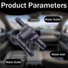 2Pcs Windscreen Washer Wiper Nozzle Check Valve 3 Way Car