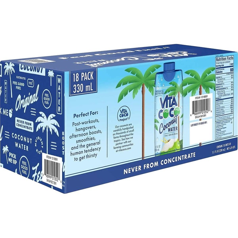 Vita Coco Coconut Water, Original, 11.1 Fl Oz (Pack of