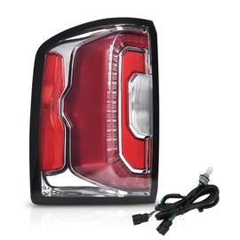 CNNELL LED Tail Light Assembly w/Bulb Left Driver Side Compatible with GMC Sierra 1500 2016-2018/Fit GMC Denali 1500 2016-2018/Fit GMC Sierra 1500 Limited 2019 GM2801295 84365931 84233588