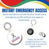 Sharewear QR Tap Keychain, Lost Kids Smart Identification, QR code