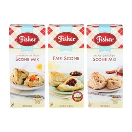 Fisher Scones, 1 Cranberry Orange, 1 Original, 1 Maple Cinnamon (Variety Pack)