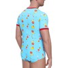 Landofgenie Men's Bodysuit Onesie Pyjamas Short Sleeve Romper for Men