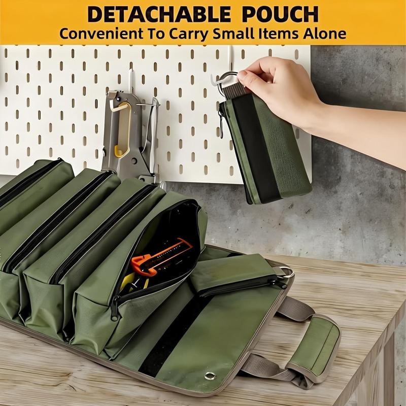 Electricians & Mechanics Portable Tool Roll Bag - Portable Design