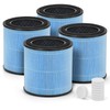 4-Pack AP0601 True HEPA Replacement Filter, Compatible with AP0601/AP0601-RF Air