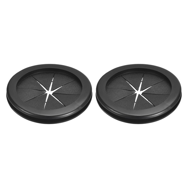 uxcell 2Pcs Rubber Grommets 2-7/16"(62mm) ID 2-3/4"(70mm) Drill Hole Double