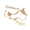Finest Folia Unicorn Pippi Unicorn Decoration Set Hologram 11 cm