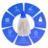 Socket Cotton Mop Heads Replacement Pack 2 Screw-In Super Absorbent