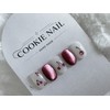 ⭐️ Soft [Milk Cherry] Magnetic Nail Tip ⭐️ - Long