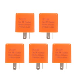 LED Flasher Relay 2-Pin 12v LED Resistor Turn Signal Relay 5 Pcs Motorcycle Adjustable Turn Signal Indicator,Flasher Relay for Led Turn Signal