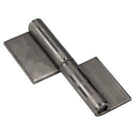 Gedotec Hinges for Welding, Pack of 2, Weld-On Tape for Metal Doors, Weld-On Hinge Height 80 mm, DIN Right, Heavy Duty Hinge for Garden Gates and Machines, Gate Hinge for Steel Gates