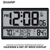 Sharp Atomic Clock - Never Needs Setting! –Easy to Read