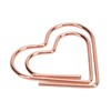 100Pcs Paper Clips Rose Gold Unique Shape Electroplating Process Lightweight