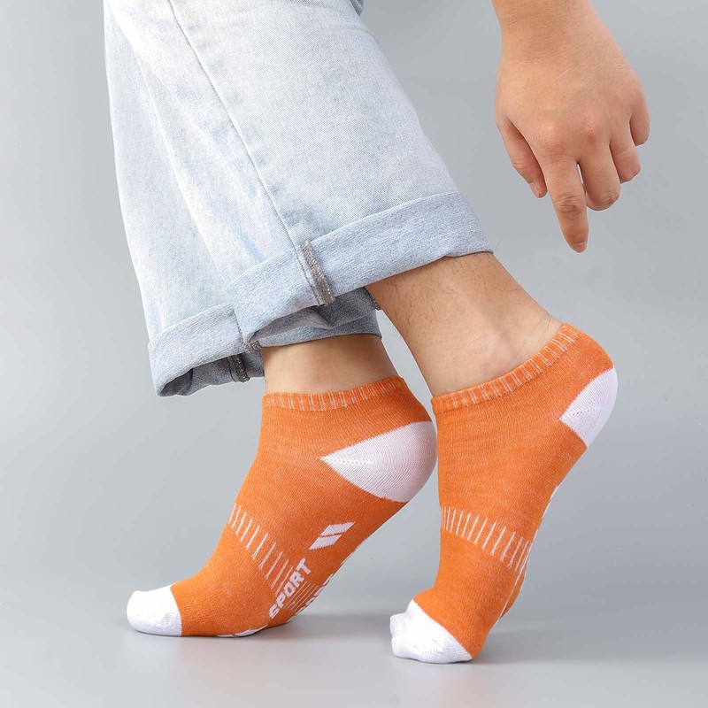 [Yazon] 靴下 メンズ 夏 くるぶしソックス カラフル10足セット 綿薄手 通気 吸汗速乾 スポーツソックス