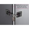 Refrigerator Lock (Black with Black Combination Padlock)